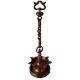 Traditional Brass Hanging Oil Lamp With Chain